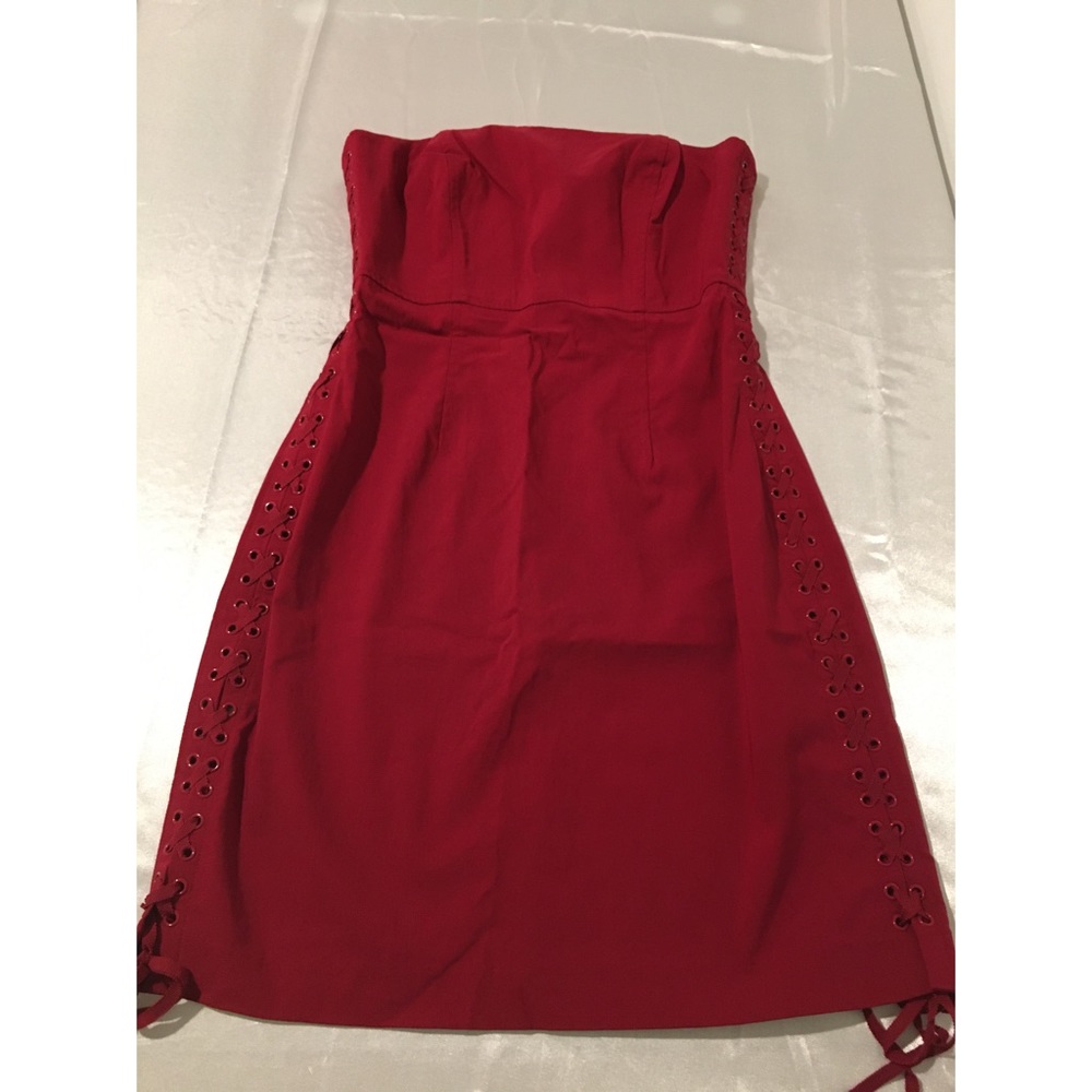 Express Stretch Strapless Corset Mini Dress